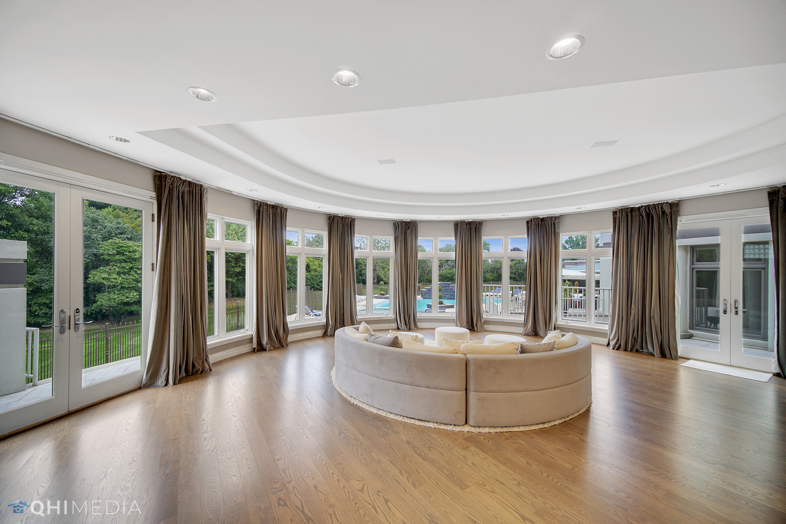 Undisclosed Address Oak Brook, IL 60523 - Photo 19 of 65 a view of a work space with wooden floor and windows