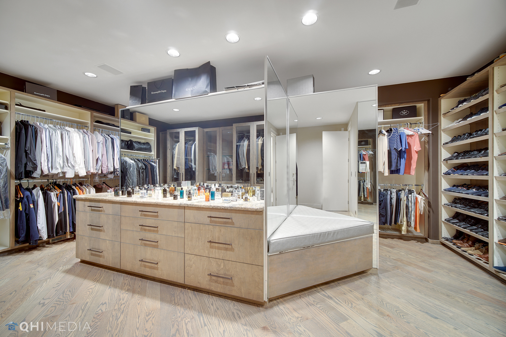 Undisclosed Address Oak Brook, IL 60523 - Photo 24 of 65 a large room with lots of wooden furniture