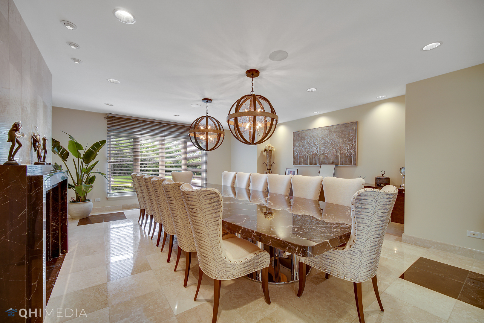 Undisclosed Address Oak Brook, IL 60523 - Photo 25 of 65 a dining room with furniture garden view and a chandelier