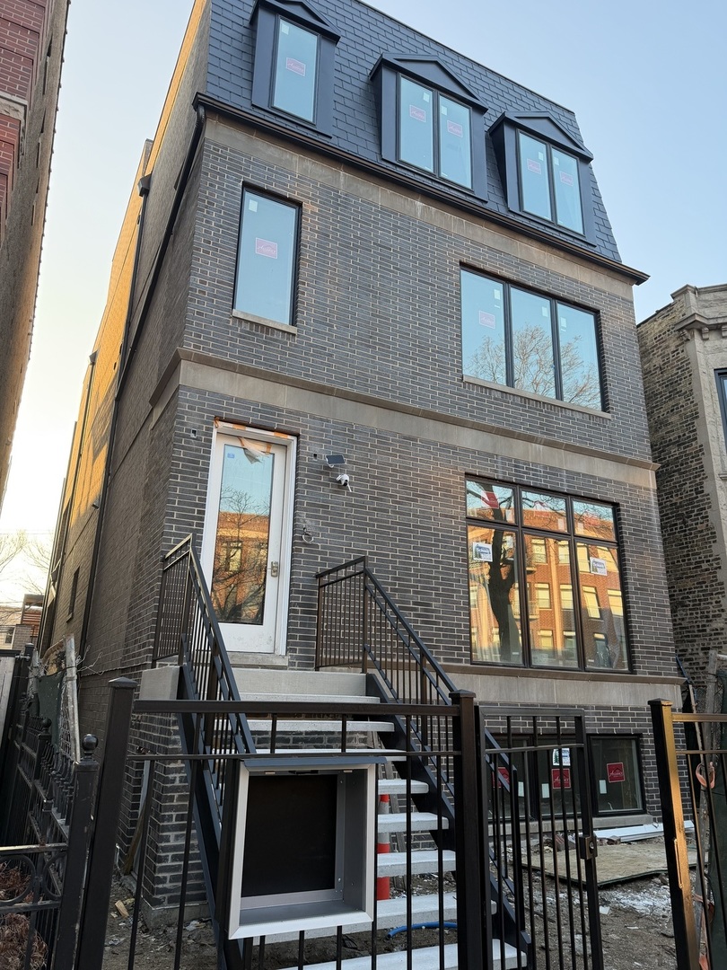 a front view of a house