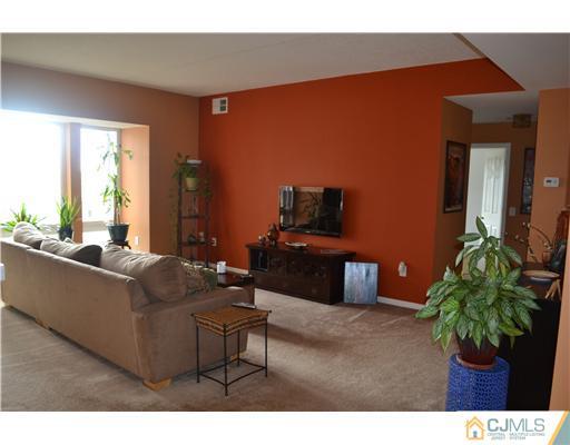 358 Rector Street, Unit 501 Perth Amboy, NJ 08861 - Photo 6 of 25 a living room with furniture a potted plant and a flat screen tv