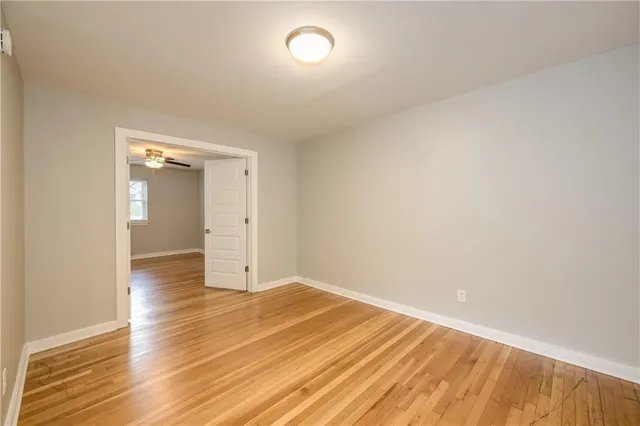 wooden floor in a room