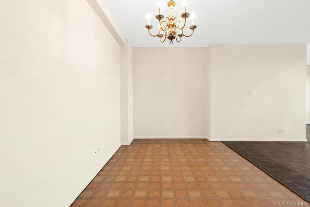 an empty room with a natural light