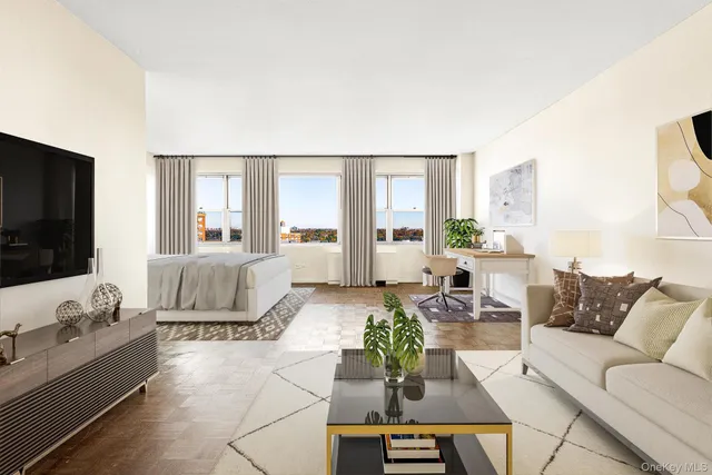 a view of a kitchen with a sink and cabinets