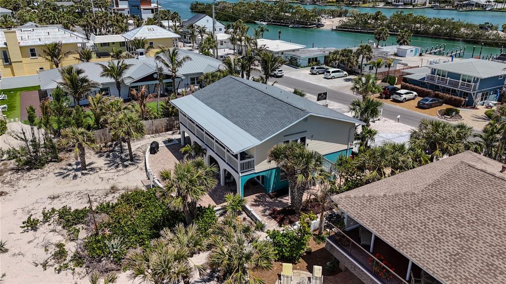 217 Casey Key Road Nokomis, FL 34275 - Photo 47 of 51 an aerial view of a house with lake view and boat