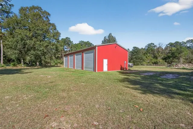 a view of parking garage