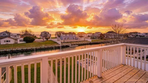 a view of city from a balcony