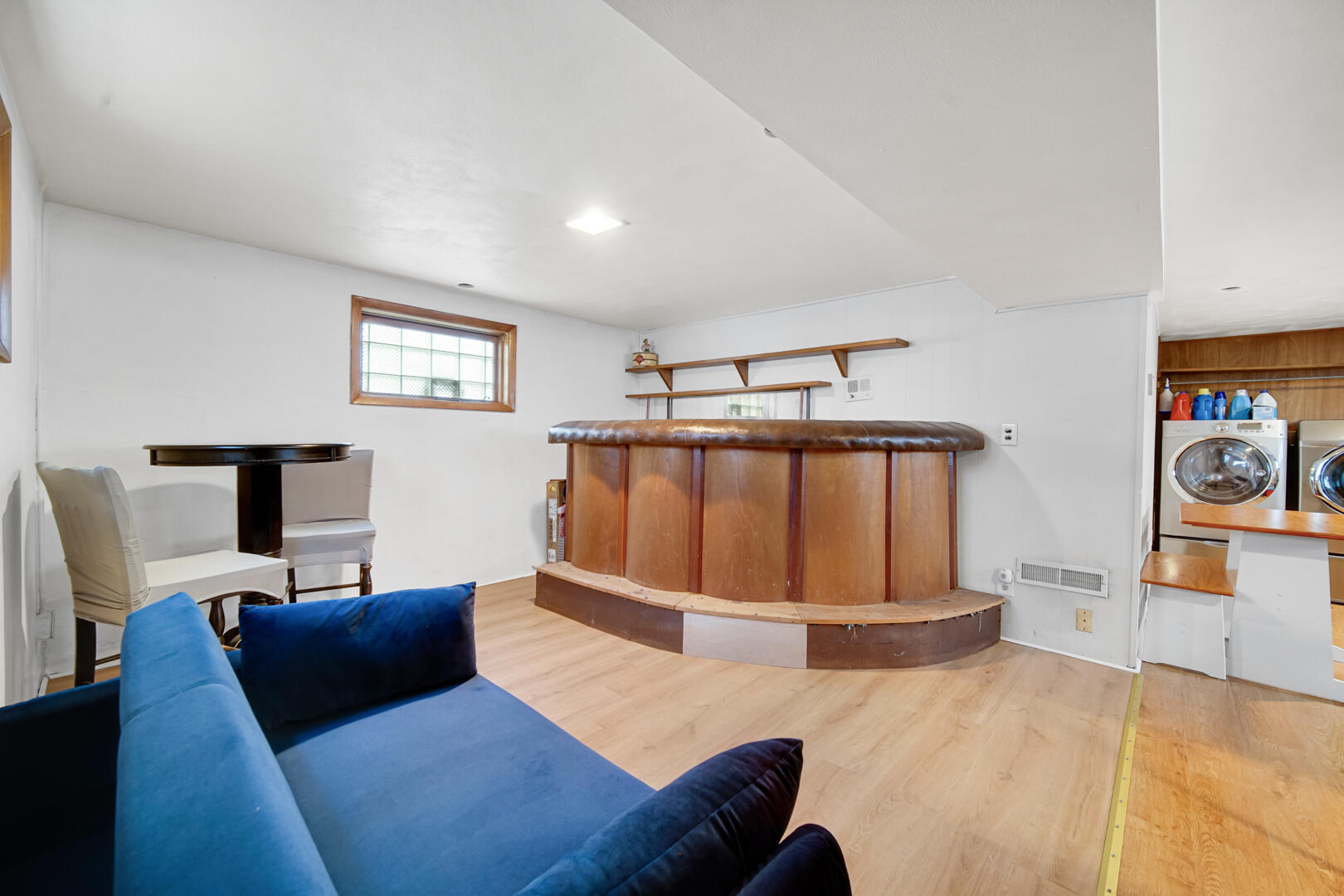 5001 Marquette Road Lake Station, IN 46405 - Photo 20 of 32 a bedroom with a bed and wooden floor