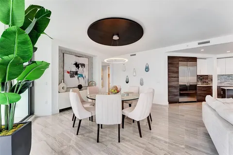 a large bedroom with furniture