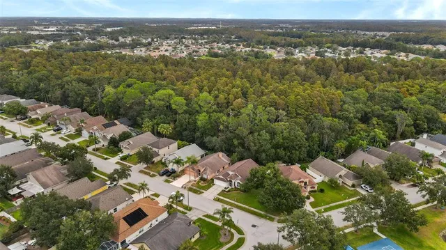 an aerial view of multiple house