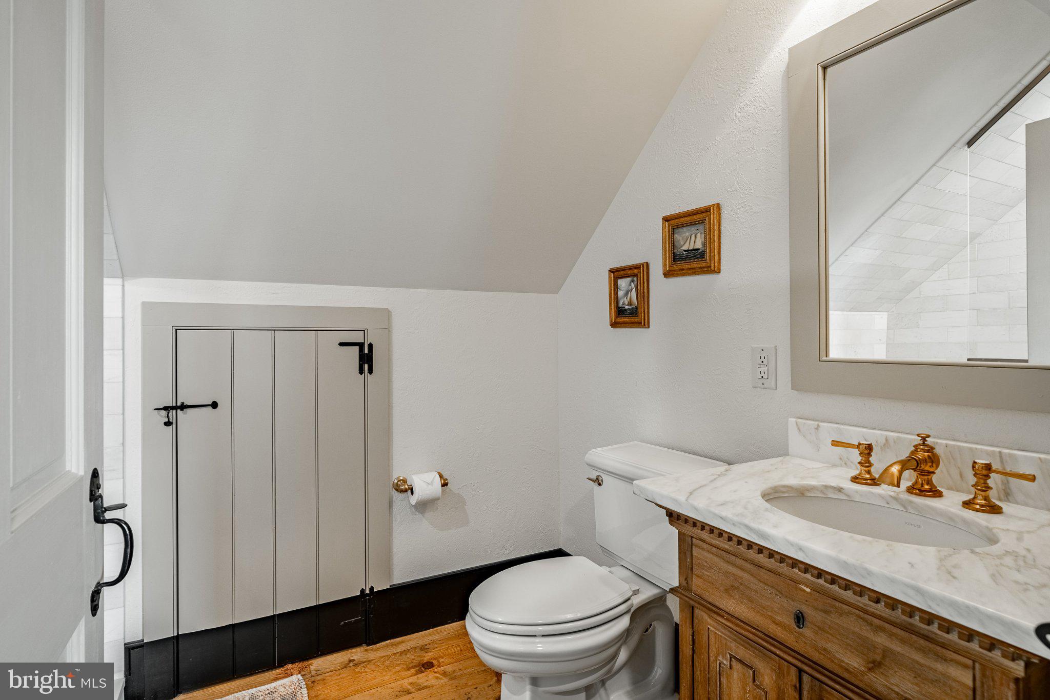 202 Privet Lane Elverson, PA 19520 - Photo 58 of 78 a bathroom with a granite countertop sink toilet and shower