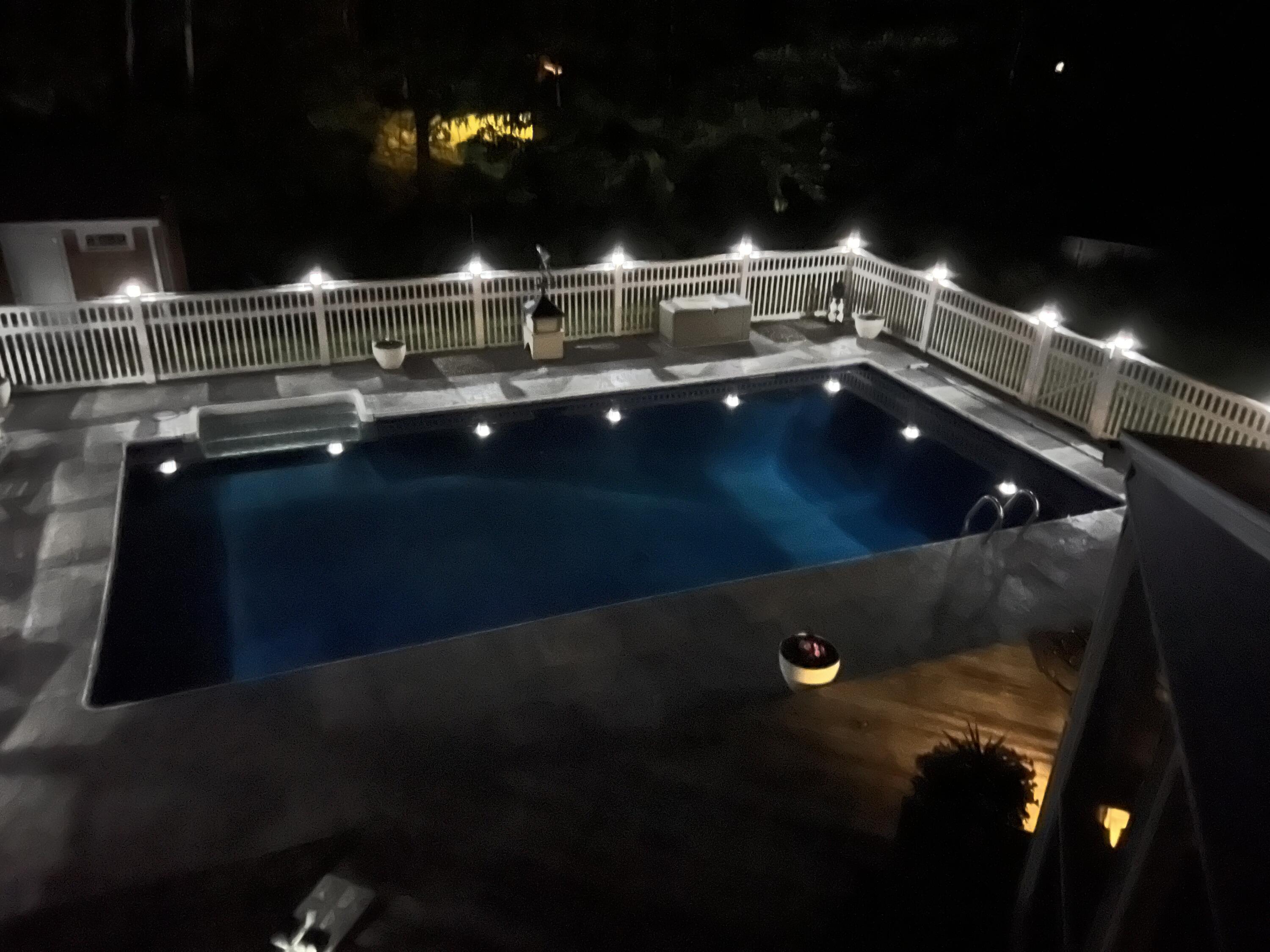 306 Hamilton Terrace Pittsfield, ME 04967 - Photo 34 of 37 pool at night