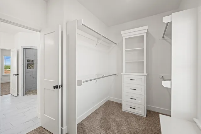 a view of closet area