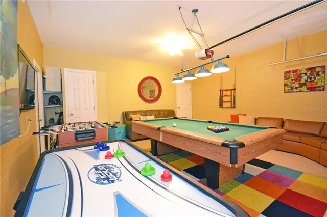 a view of a park with a big yard