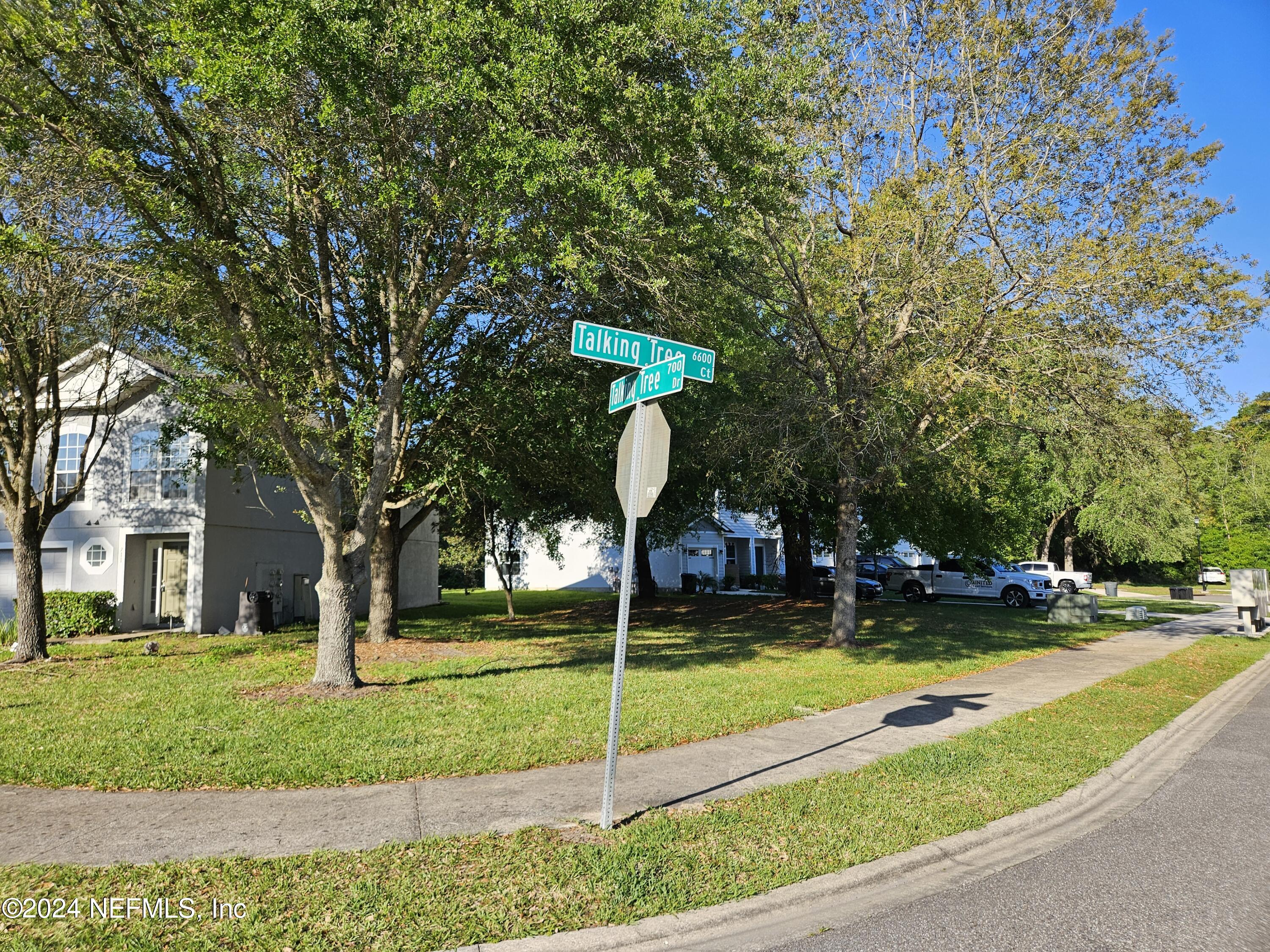 711 Talking Tree Drive Jacksonville, FL 32205 - Photo 60 of 61 a view of a park with large trees and a pathway
