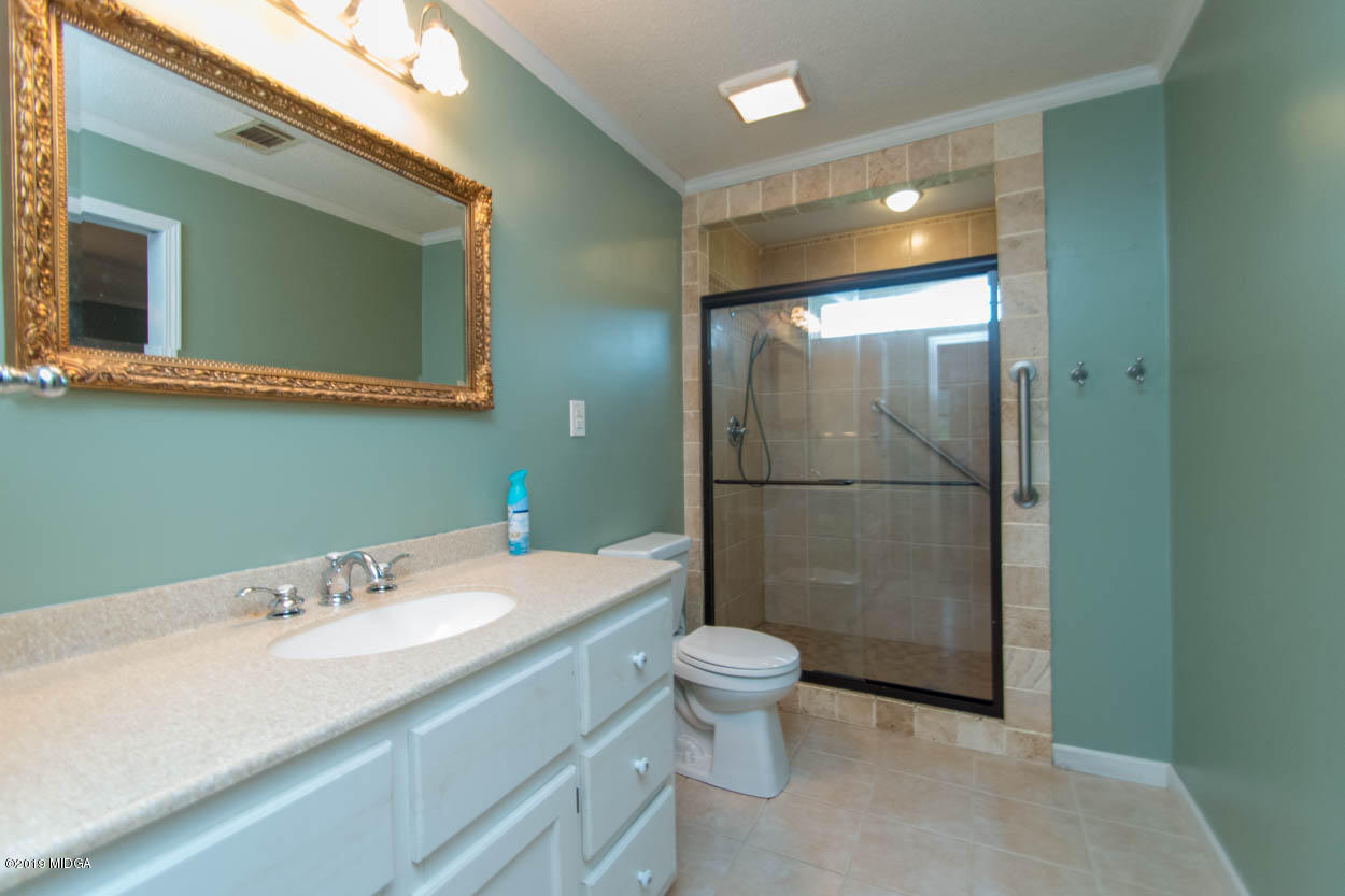 2725 Moseley Road Byron, GA 31008 - Photo 32 of 34 a bathroom with a sink a toilet and a mirror
