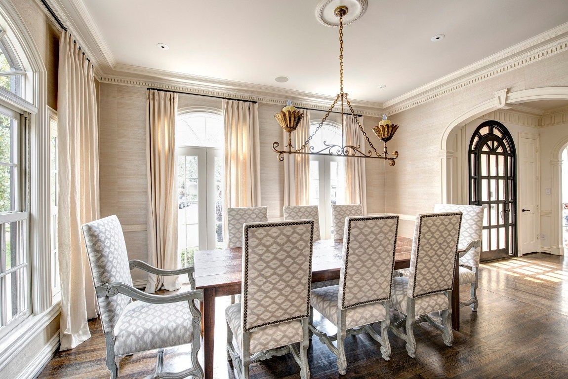 3440 Locke Lane Houston, TX 77027 - Photo 6 of 21 a view of a dining room with furniture window and wooden floor