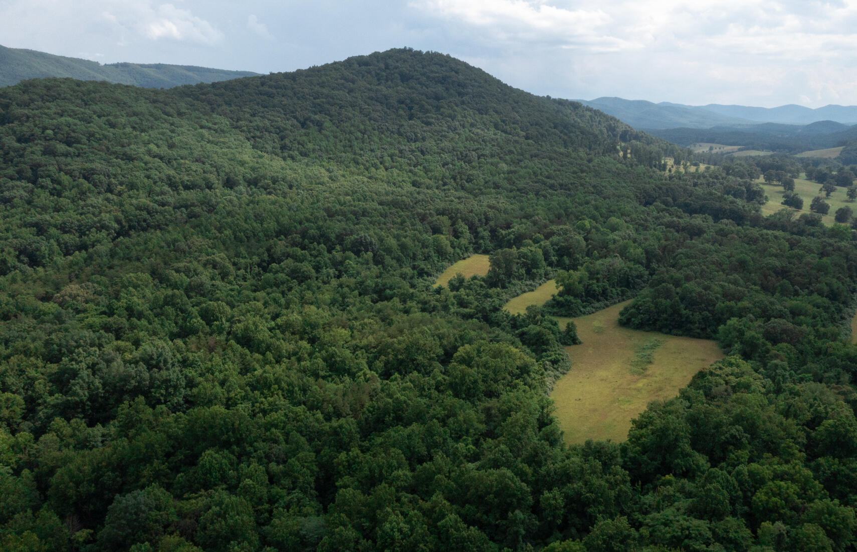 0 Gorge Road Buchanan, VA 24066 - Photo 2 of 9 an aerial view of green landscape with trees houses and mountain view