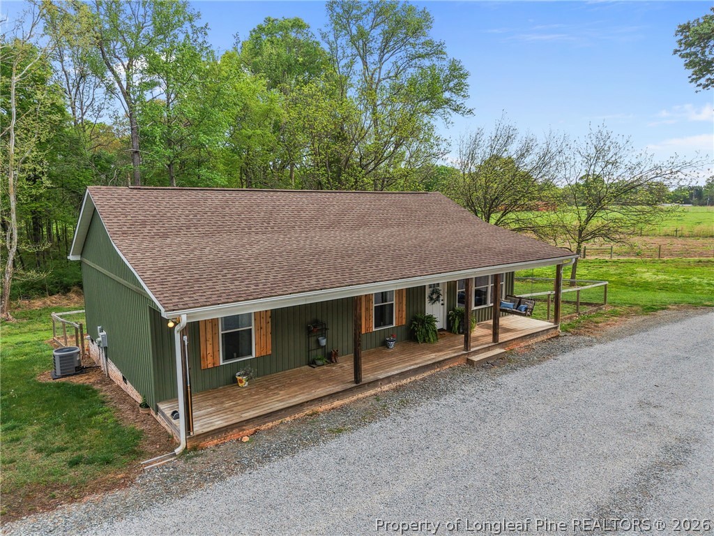 186 Lewis Brown Road Bennett, NC 27208 - Photo 34 of 48 a aerial view of a house with a yard