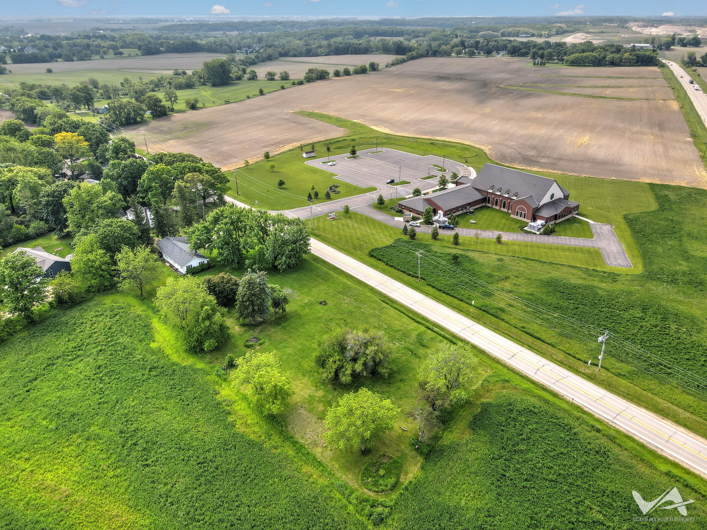 43W888 Hughes Road Elburn, IL 60119 - Photo 20 of 25 an aerial view of residential houses with outdoor space