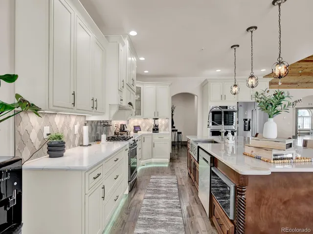 a close view of a stove in the kitchen