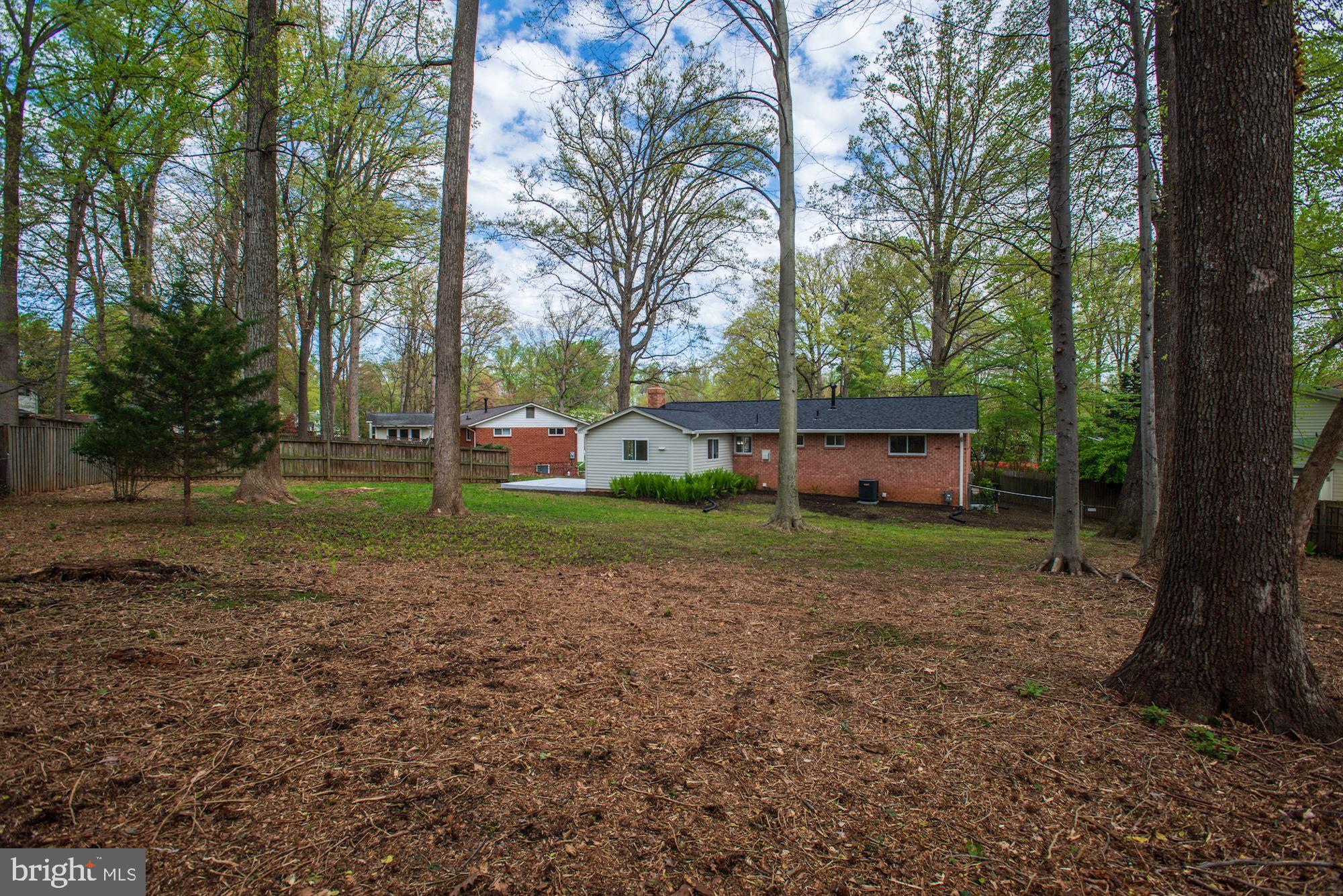 8820 Trafalgar Court Springfield, VA 22151 - Photo 8 of 51 Exterior-Rear-Wooded Lot