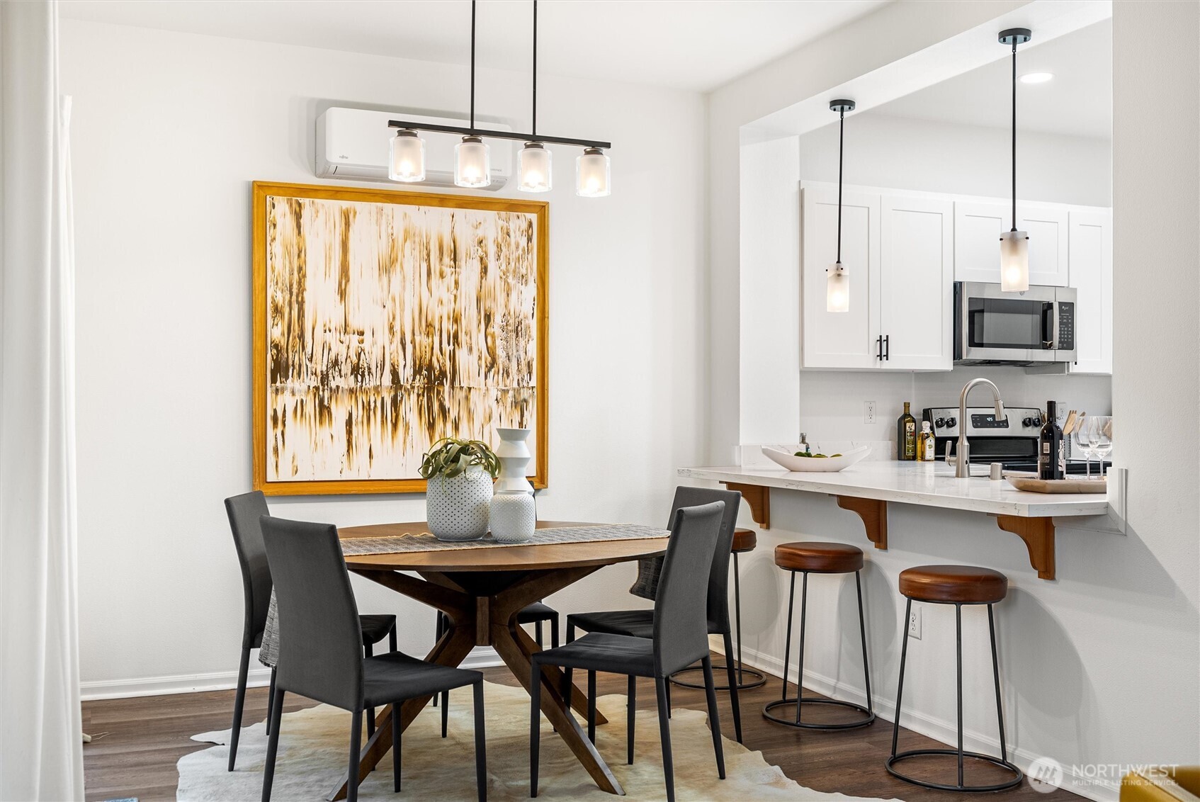 3957 South Chicago Street Seattle, WA 98118 - Photo 9 of 34 a view of a dining room with furniture window and wooden floor