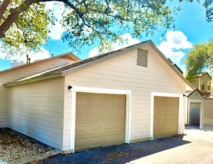 a house view with a backyard