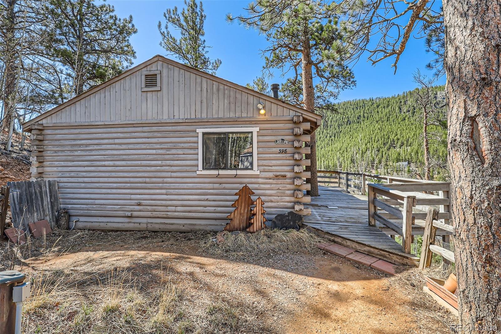 398 Gross Road Bailey, CO 80421 - Photo 3 of 28 a view of a house with a yard