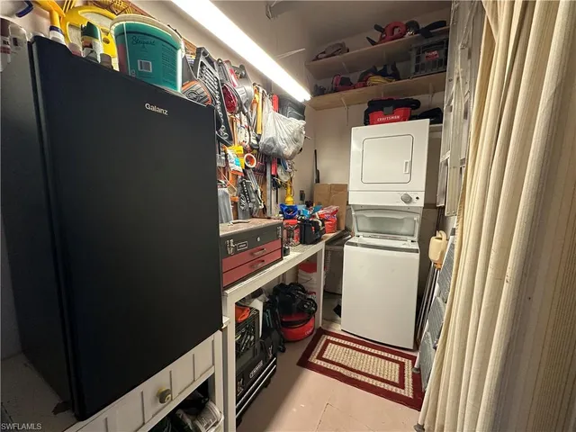 a room with storage and utility