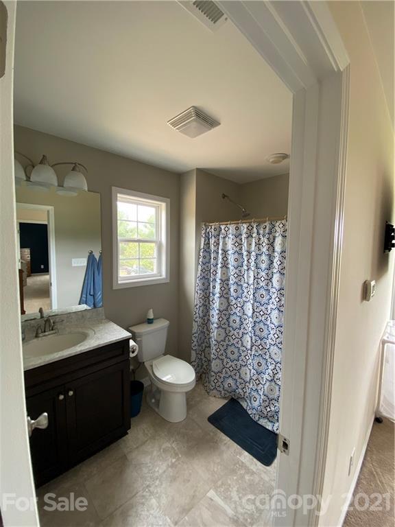 7300 Dan Rhyne Road Vale, NC 28168 - Photo 15 of 23 a bathroom with a sink toilet a mirror and shower