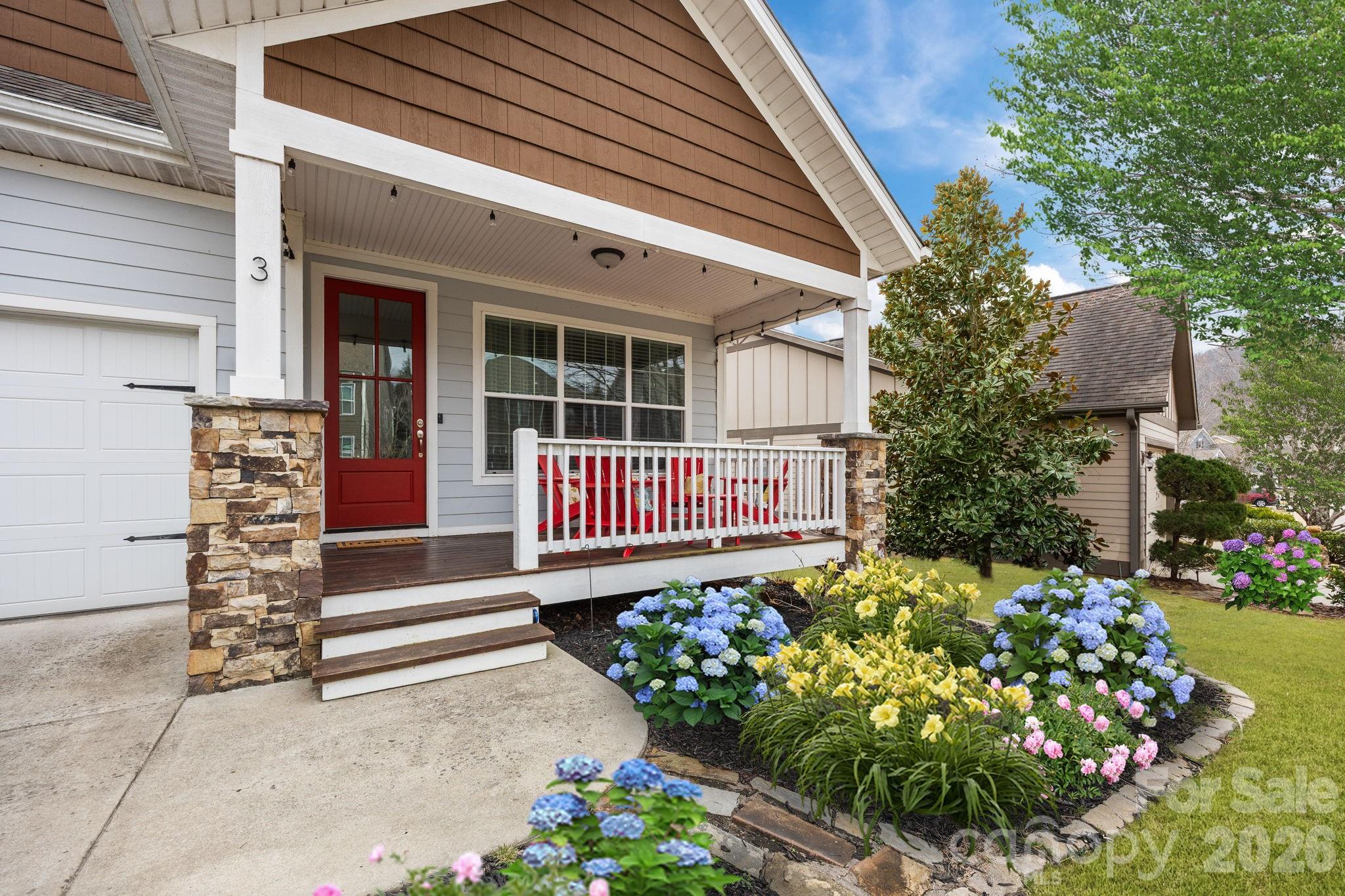 3 Dreambird Road Leicester, NC 28748 - Photo 3 of 48 front view of a house with a yard