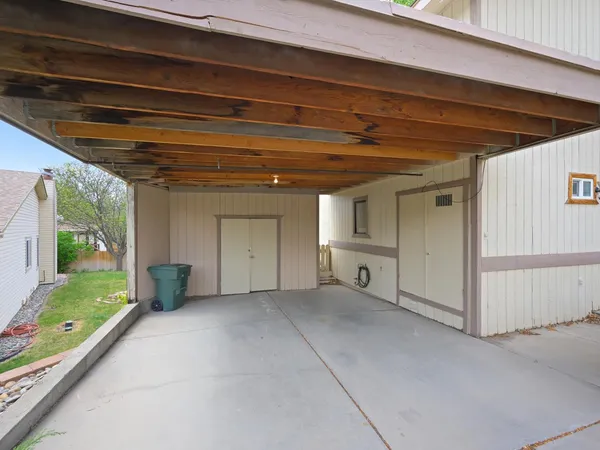 a house view with a outdoor space