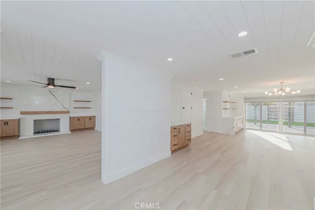a view of a livingroom with a fireplace