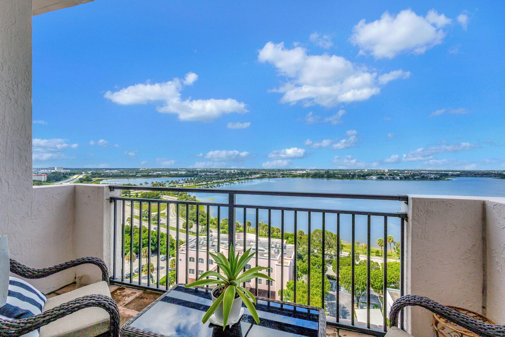 616 Clearwater Park Road, Unit LP06 West Palm Beach, FL 33401 - Photo 12 of 29 a view of a balcony with lake view