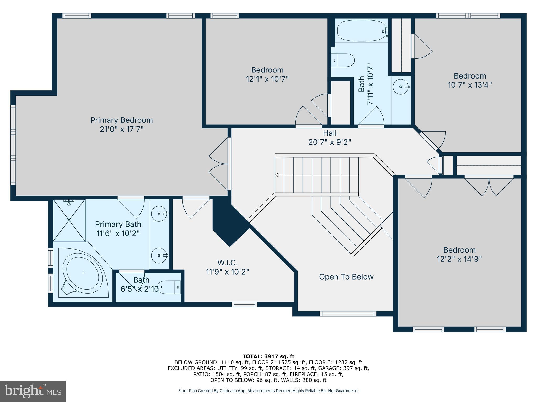 7777 Rotherham Drive Hanover, MD 21076 - Photo 70 of 72 Diagram of 2nd Floor