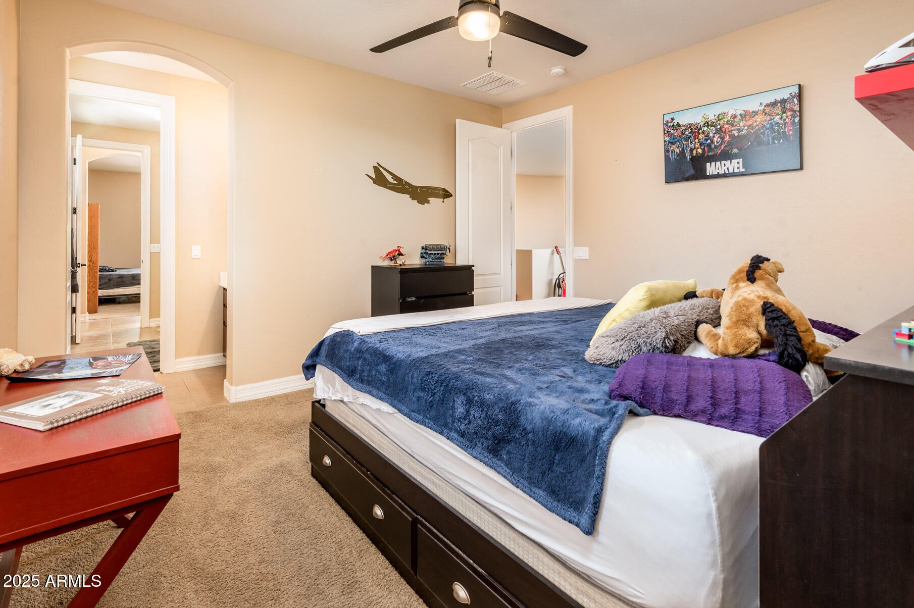 4836 South Covalent Lane Mesa, AZ 85212 - Photo 40 of 66 a bed room with two bed and a dresser