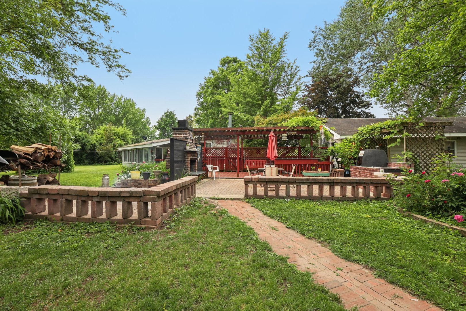 20214 Harmony Road Marengo, IL 60152 - Photo 31 of 56 a view of a chair and table in the garden