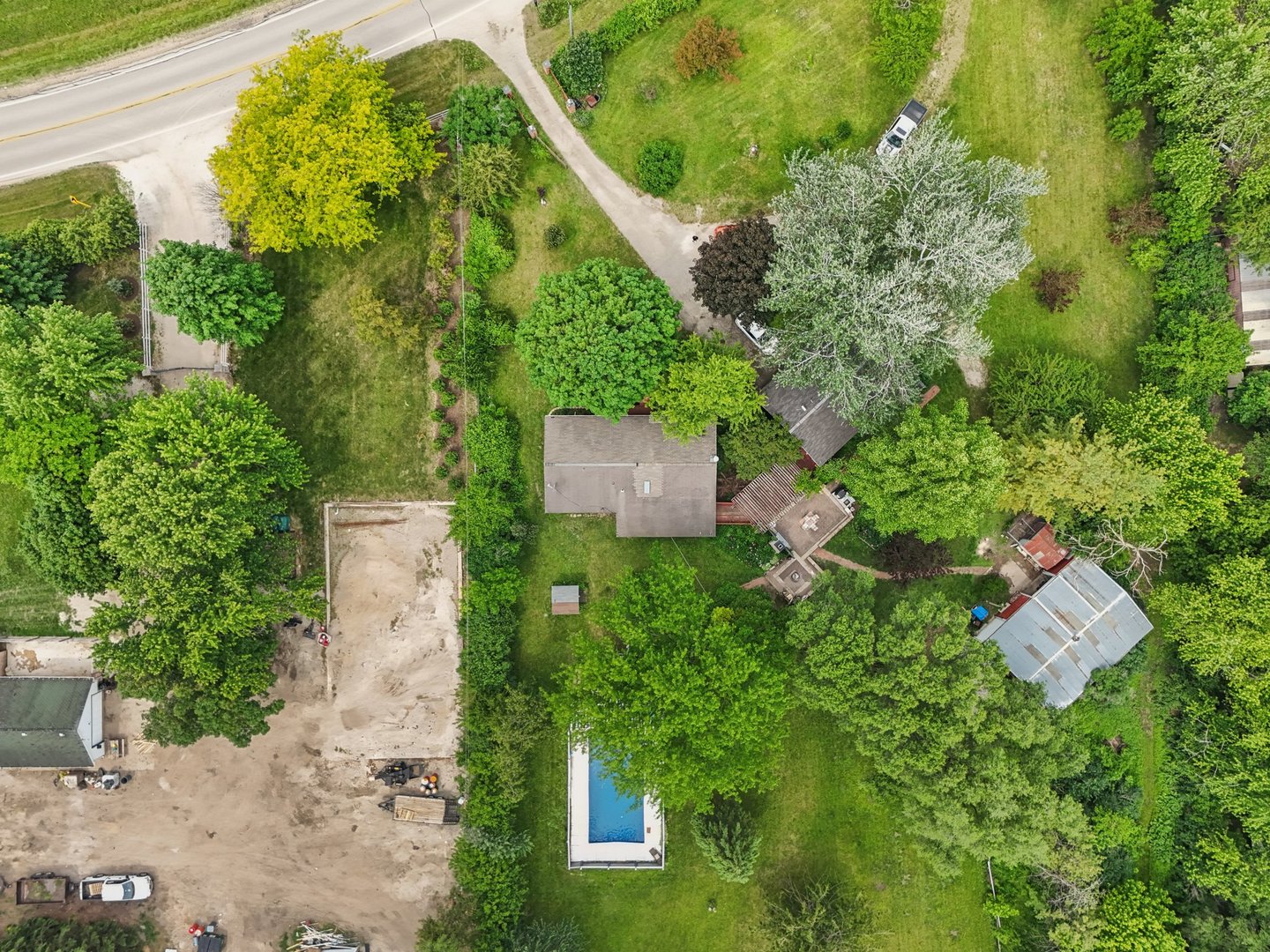 20214 Harmony Road Marengo, IL 60152 - Photo 45 of 56 an aerial view of a house with a yard