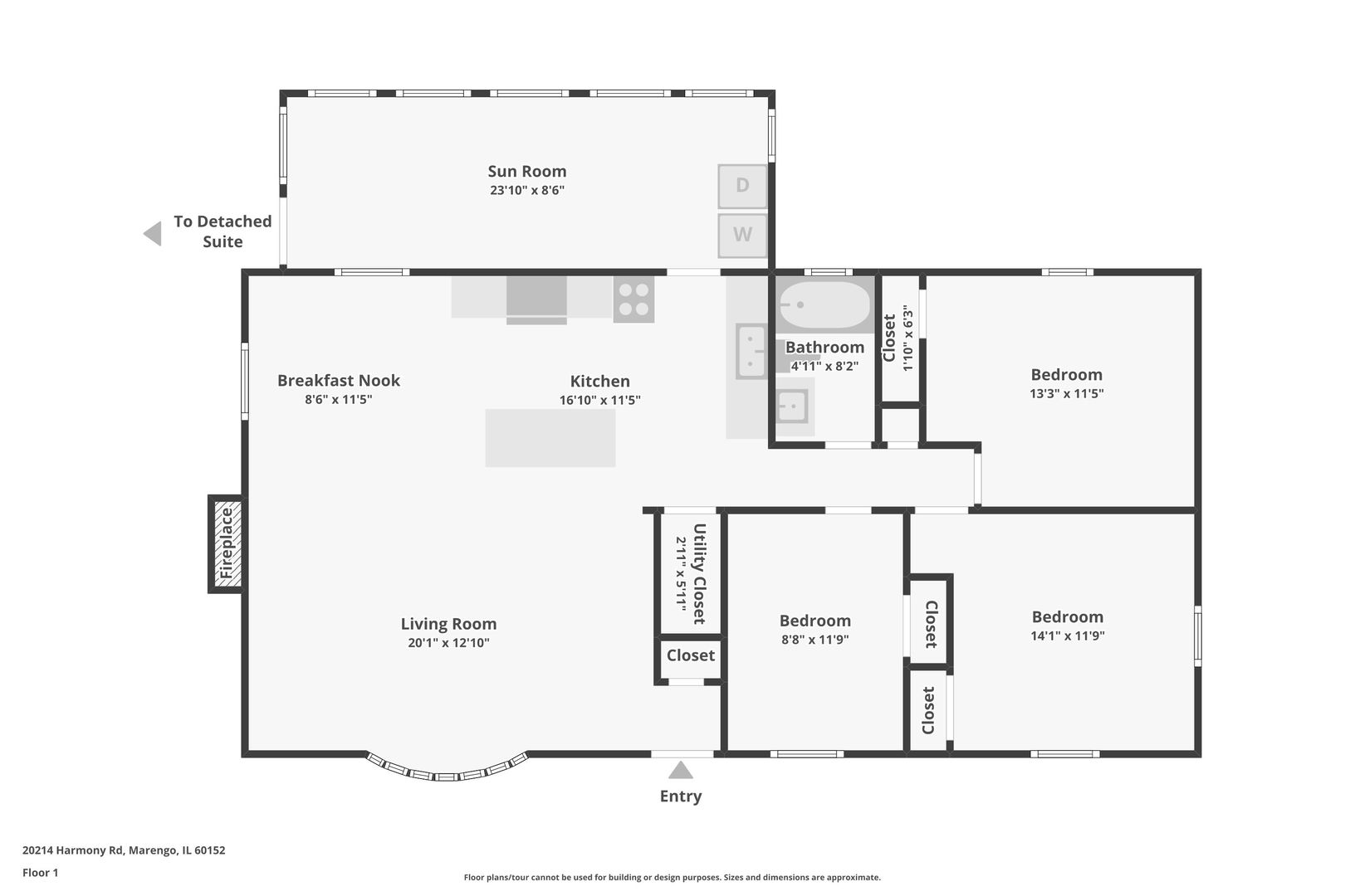 20214 Harmony Road Marengo, IL 60152 - Photo 54 of 56 a picture of a wall with a white building