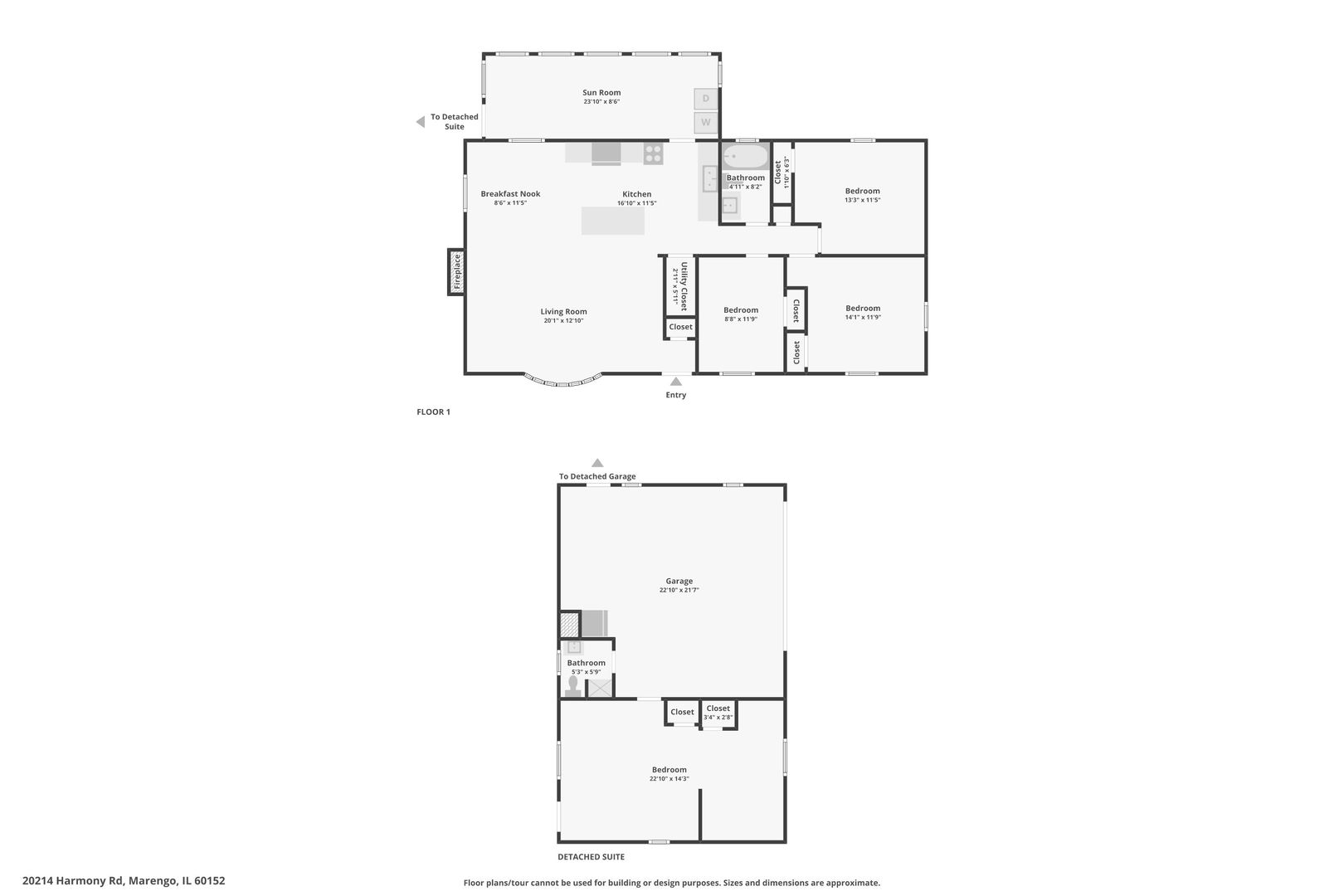 20214 Harmony Road Marengo, IL 60152 - Photo 56 of 56 a picture of floor plan