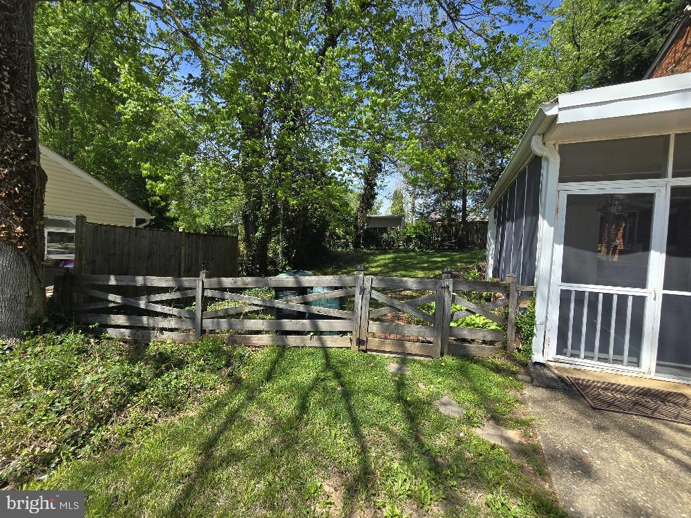 7612 Clive Place Springfield, VA 22151 - Photo 23 of 23 a view of backyard with sitting area
