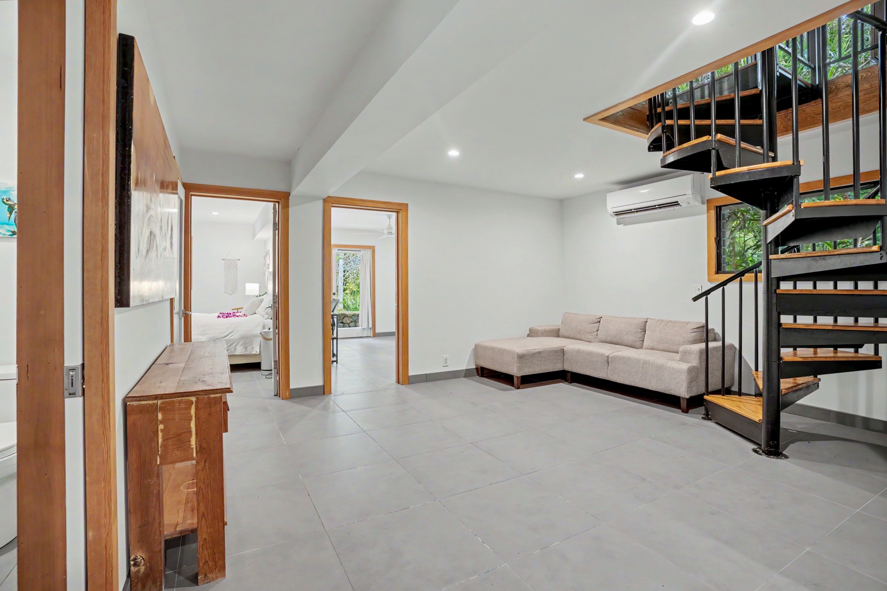 4470 A Wailapa Road Kilauea, HI 96754 - Photo 21 of 30 a view of front door with furniture and stairs