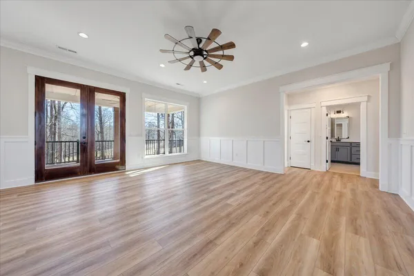 an aerial view of a house having outdoor space patio and lake view