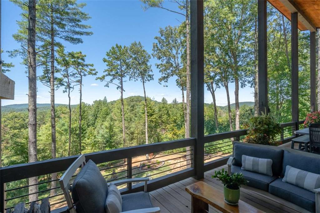 454 North Old Aska Road Blue Ridge, GA 30513 - Photo 31 of 33 a view of a two chairs in the roof deck