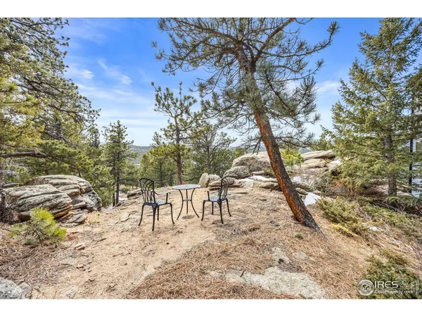 a view of outdoor space with seating