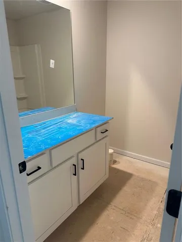 a bathroom with a sink