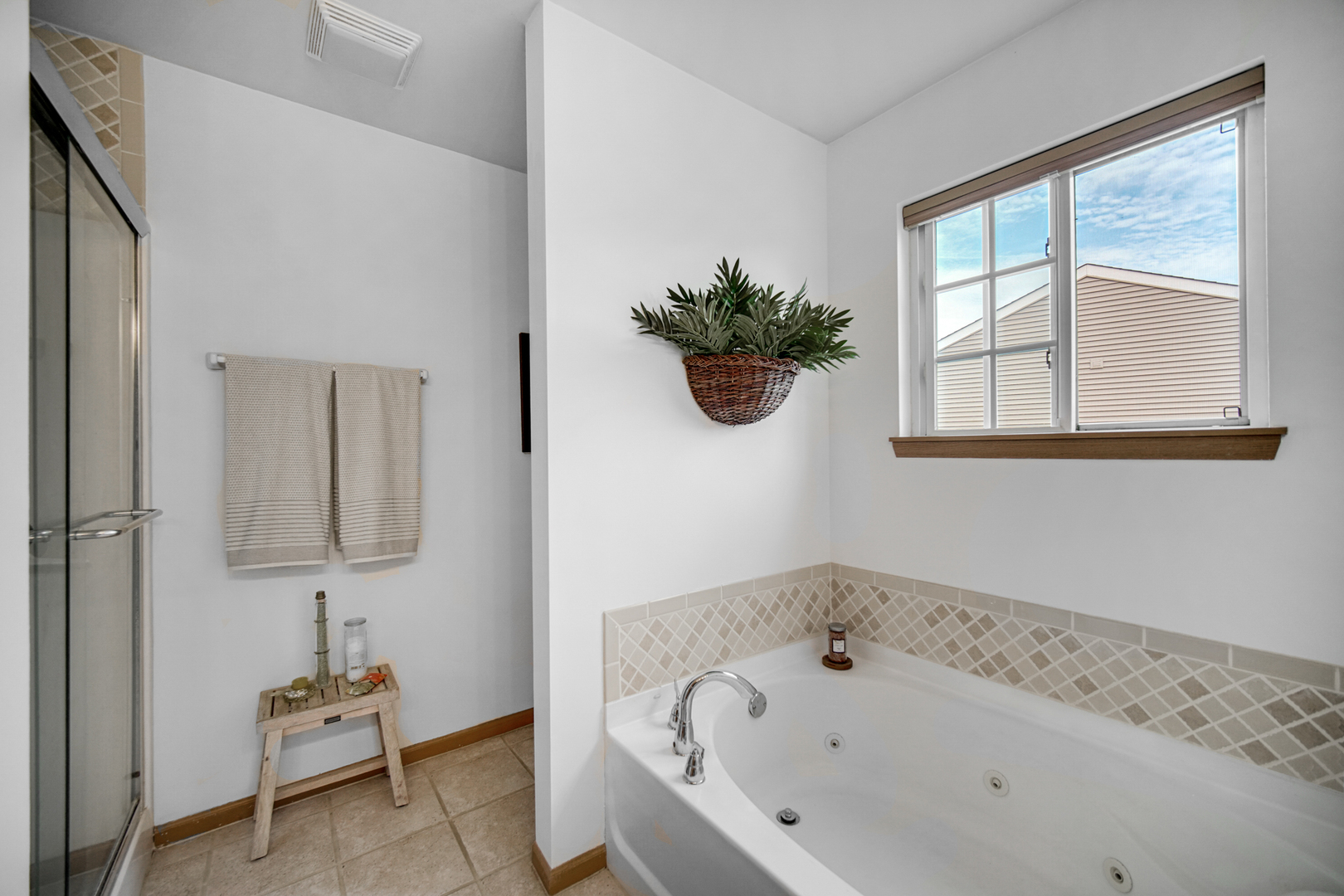 25421 Faraday Road Manhattan, IL 60442 - Photo 21 of 36 a bathroom with a tub and a window