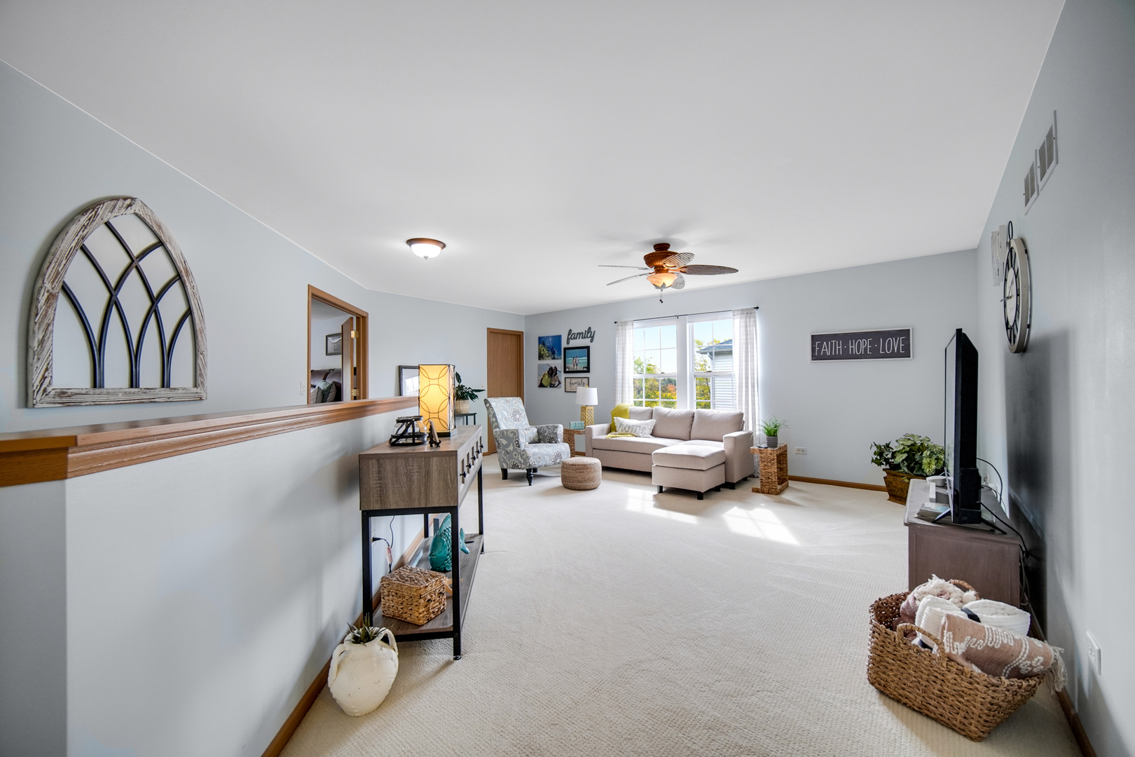 25421 Faraday Road Manhattan, IL 60442 - Photo 27 of 36 a bedroom with furniture and a large window