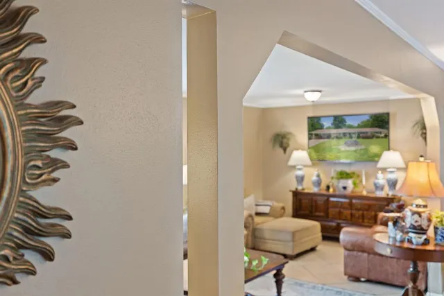 a room with furniture and a chair